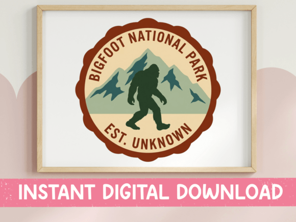 Bigfoot National Park SVG PNG Badge