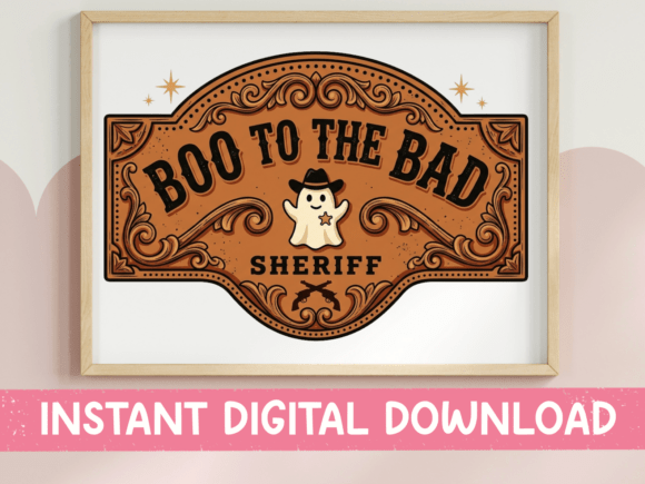 Boo to the Bad Sheriff SVG
