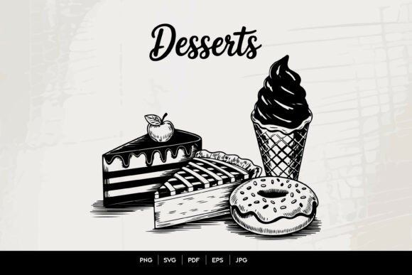 Desserts Food SVG Bundle