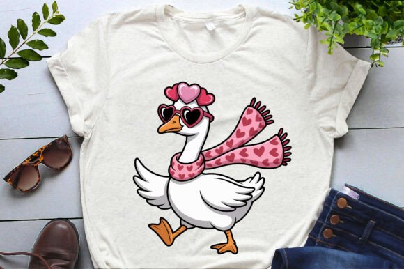 Funny Goose Valentine's Day Png Svg Eps