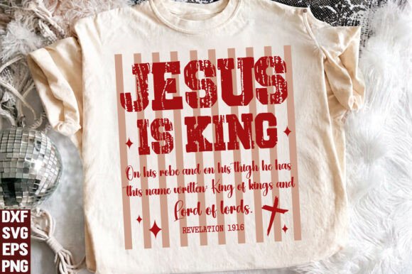 Jesus is King Png, Christian SVG