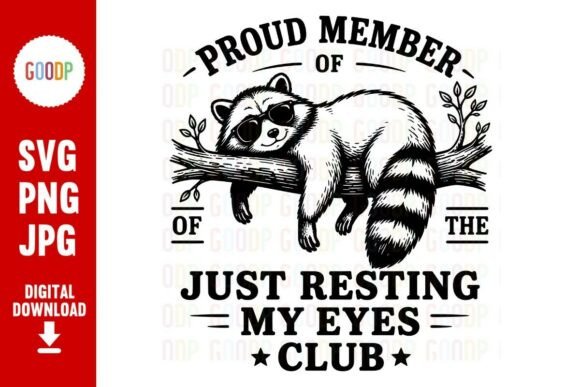 Just Resting My Eyes Club SVG