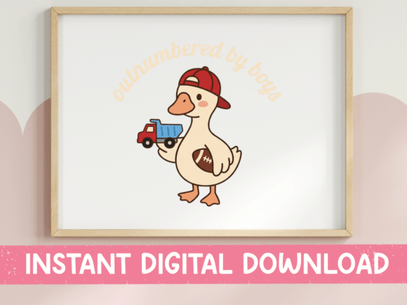 Outnumbered Boys Goose Holding SVG