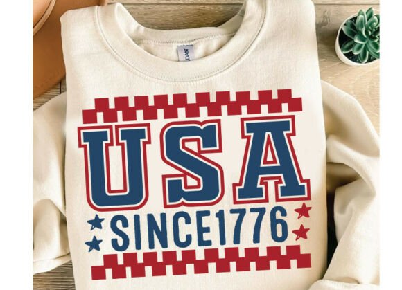 Retro USA 1776 SVG 4th of July Design