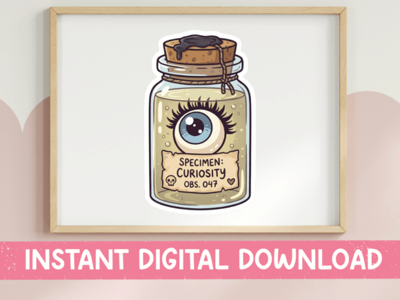 Specimen Curiosity Kawaii Jar SVG