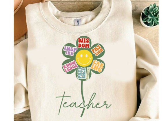 Teacher Appreciation Flower SVG PNG