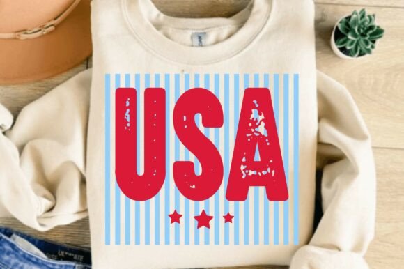 USA Preppy Stripes PNG, SVG