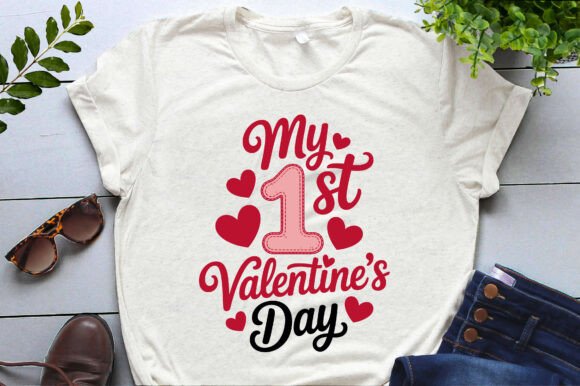 Yarn Crochet 1st Valentine’s Day Png Svg